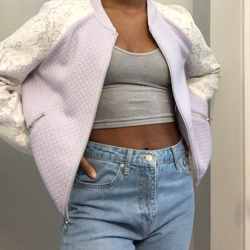 purple coat